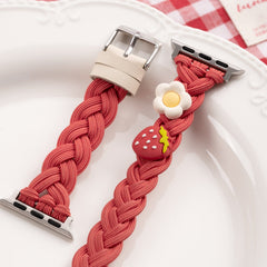 Cream Strawberry Apple Watch Bands