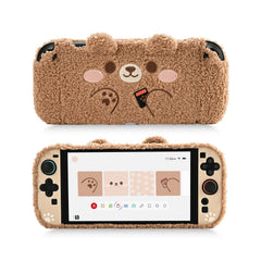 Geekshare Bear Plush Protective Case for Switch 2