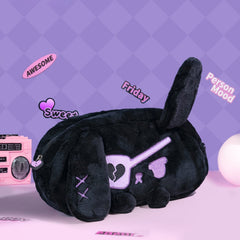 GeekShare Dark Black Bunny Plush Carrying Bag