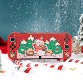 GeekShare Snow Christmas Protective Case for Switch OLED