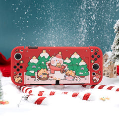 GeekShare Snow Christmas Protective Case for Switch OLED