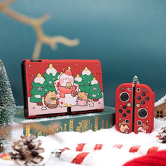 GeekShare Snow Christmas Protective Case for Switch OLED