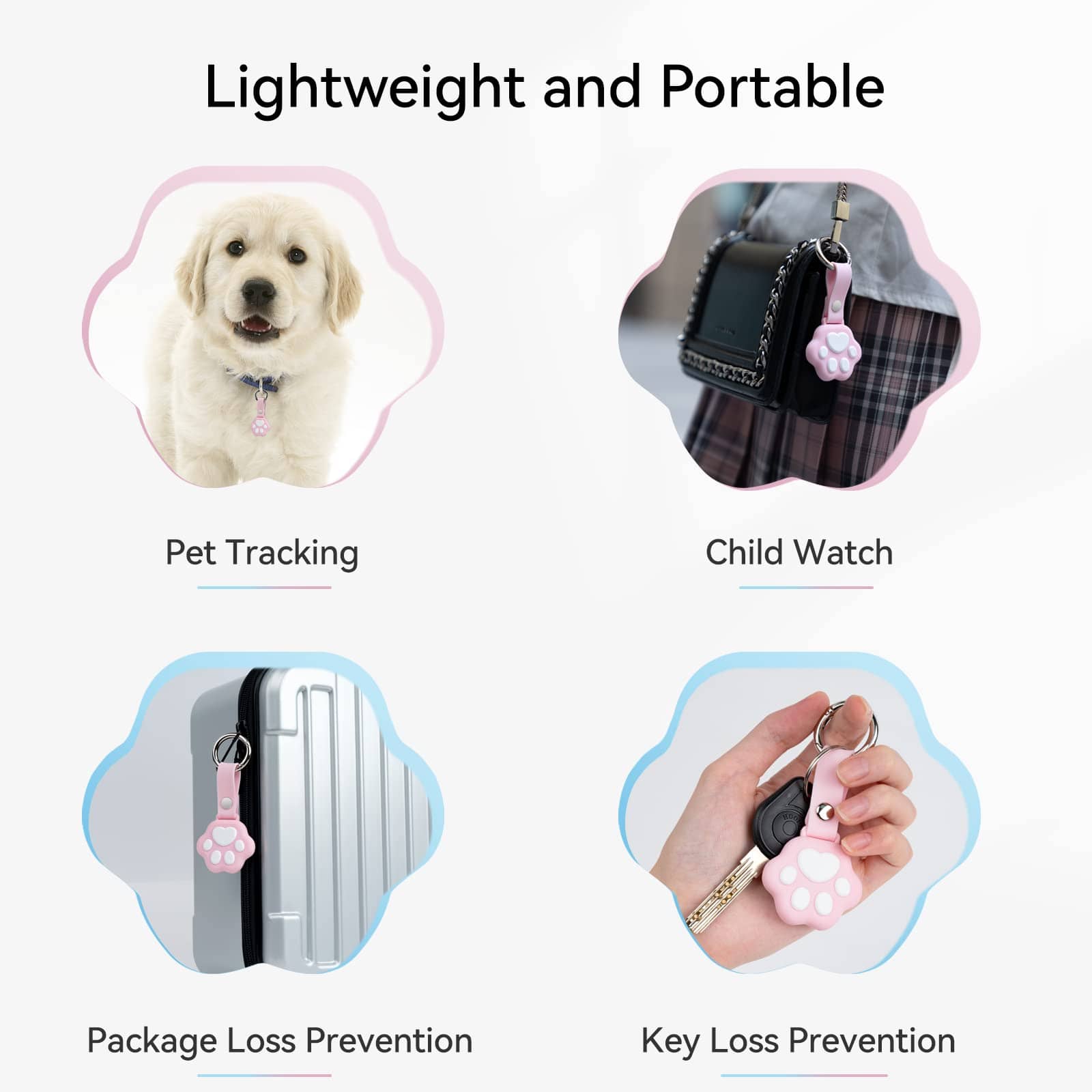 Cat Paw Design Protective  Case for Apple AirTag