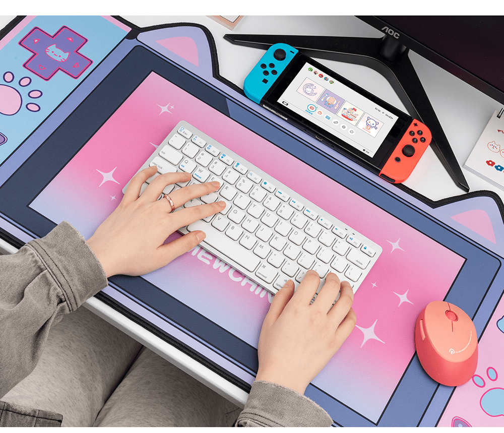 GeekShare Cat Ears Big Mouse Pad