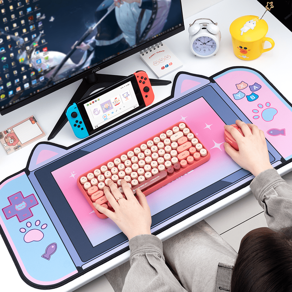 GeekShare Cat Ears Big Mouse Pad