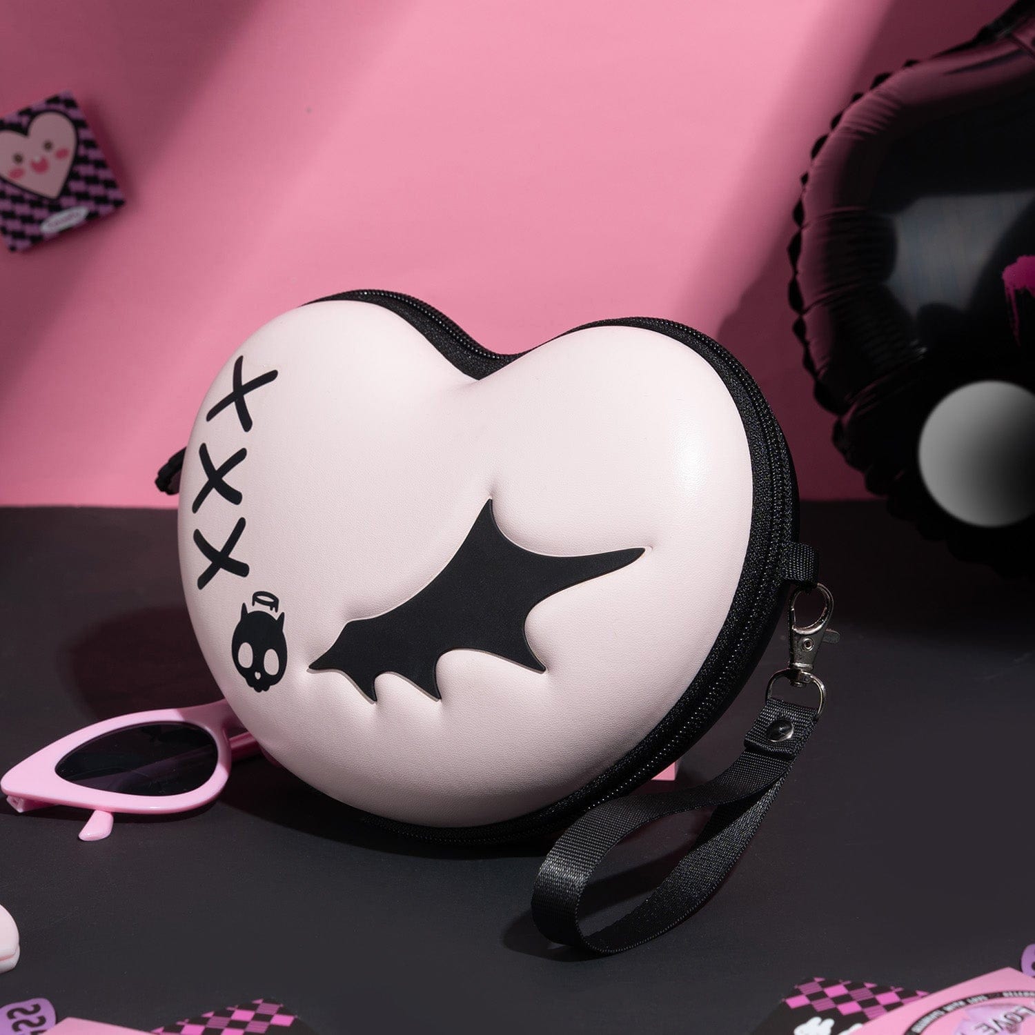 GeekShare Pink Skull Controller Carrying Case
