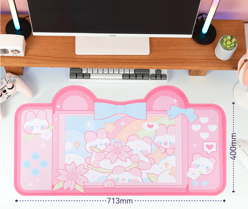 GeekShare Frog & Sakura Bunny Mouse Pad