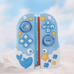 GeekShare Shark Party Silicone Controller Grip Case Set for Switch 2