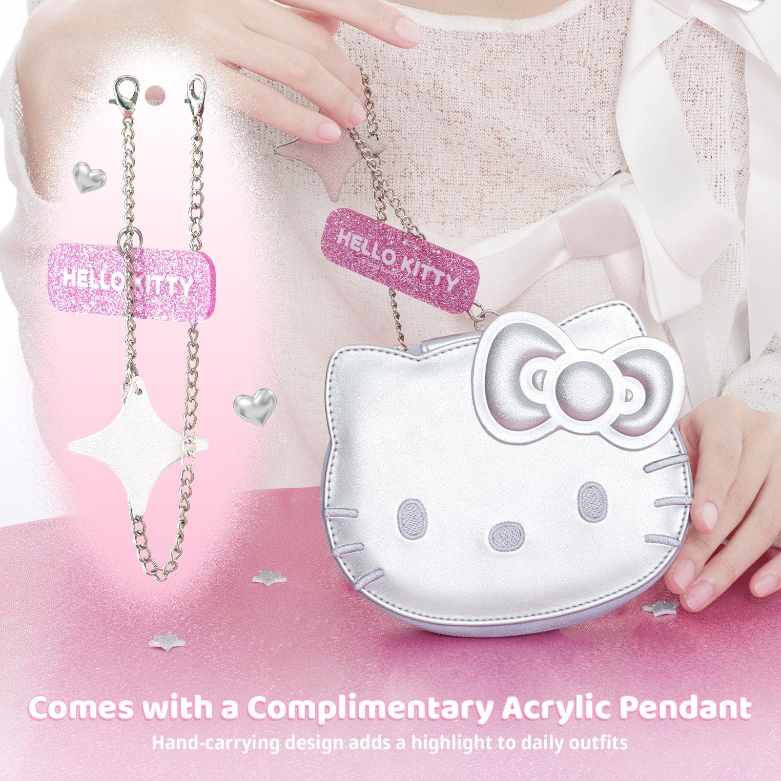 Hello Kitty Sparkling Silver Heart Collection for Switch 2