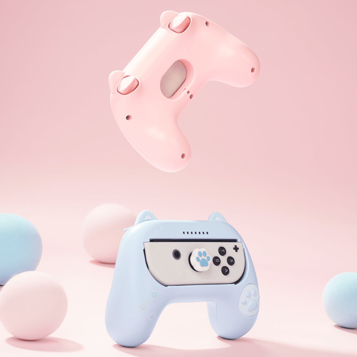 Cat Ear Grips For Nintendo Switch Joycon