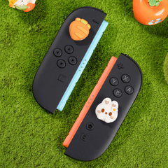 GeekShare Carrot Bunny Thumb Grip Caps for Switch 2