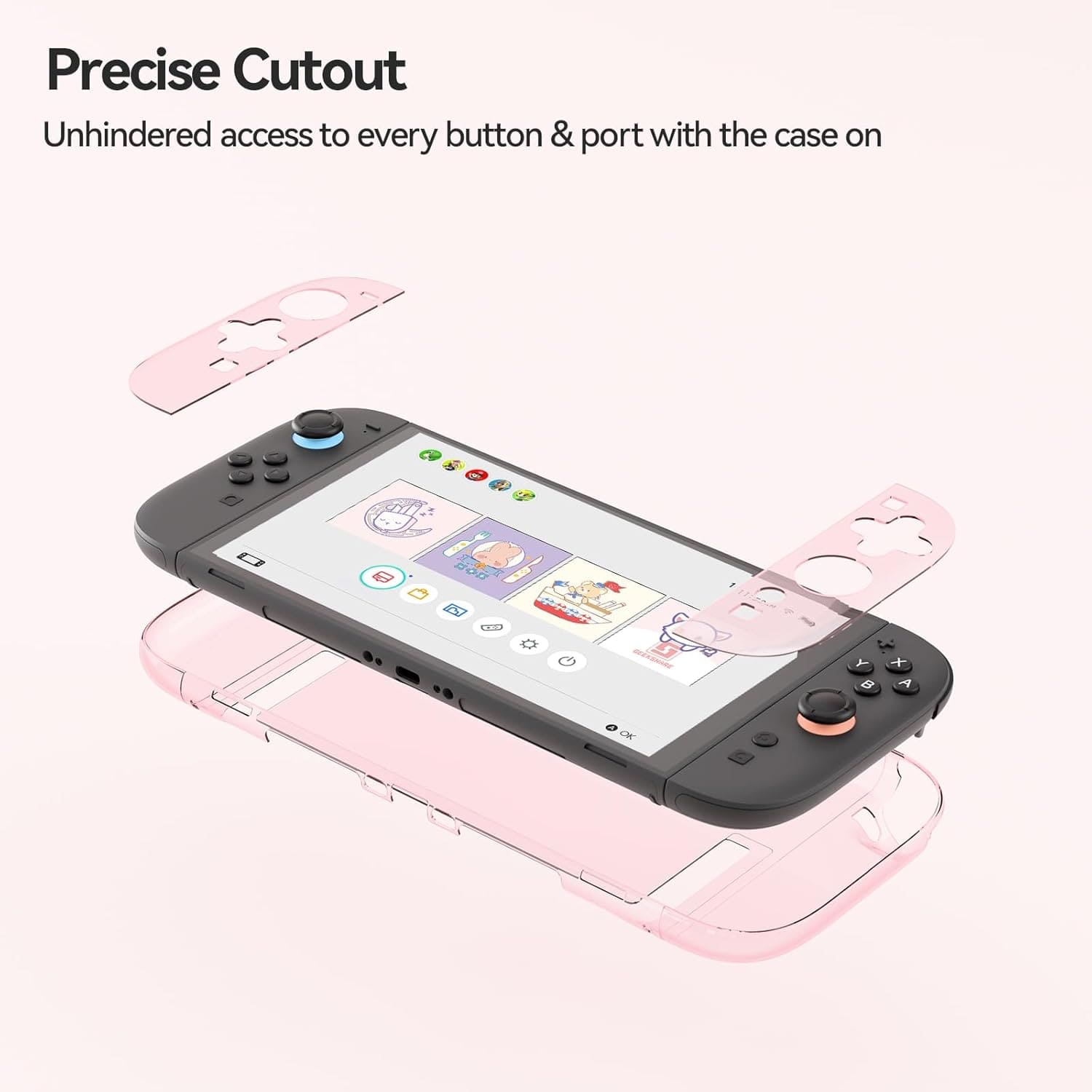 Transparent Protective Case for Switch 2