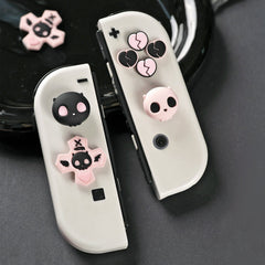 GeekShare Pink Skull Button Caps for Switch 2